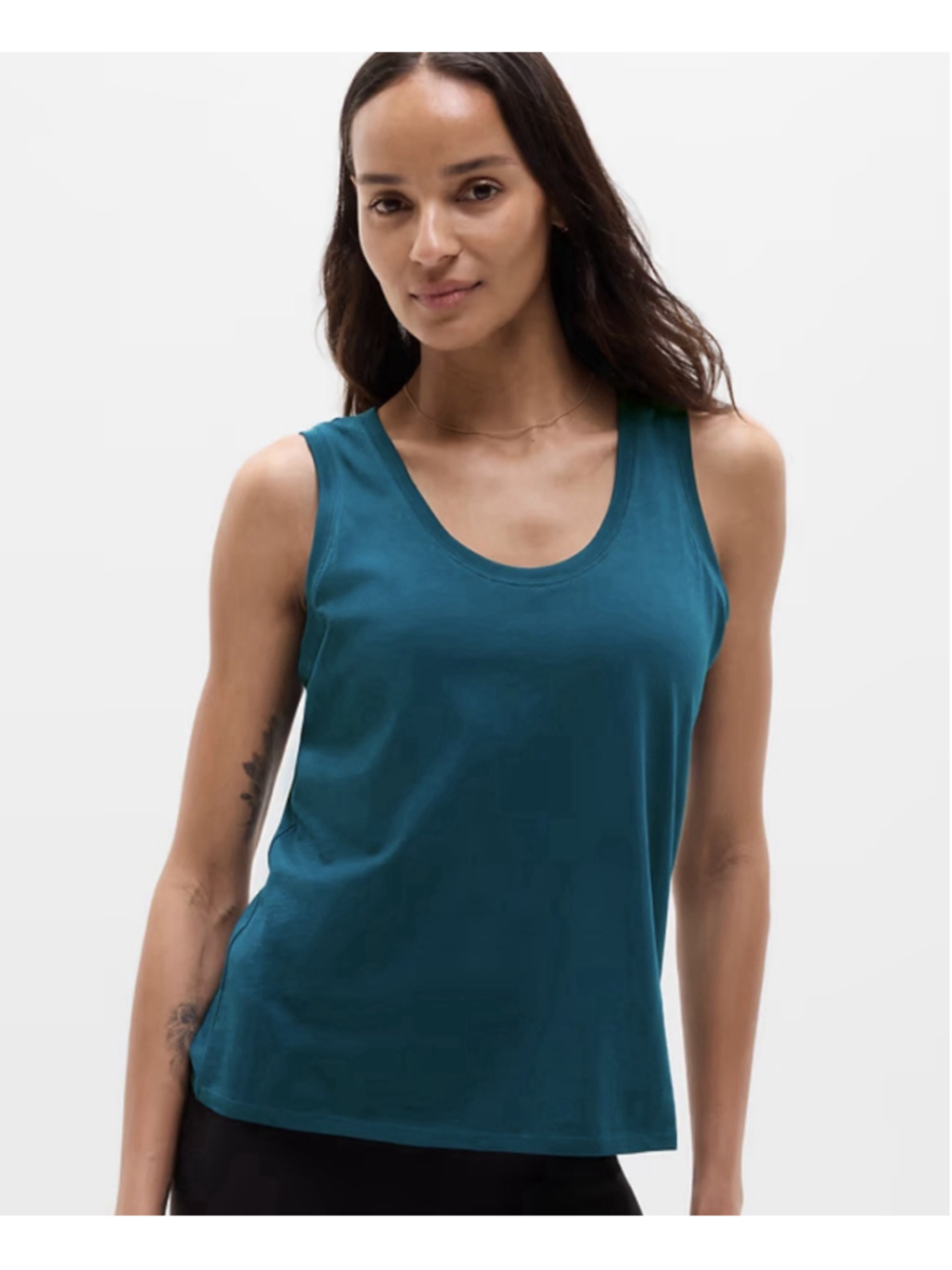 Flamingals Solid Teal 90% Cotton Top